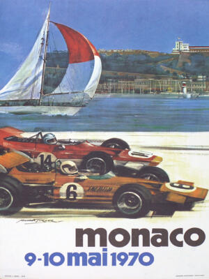 Poster Manifesto Locandina Pubblicità Epoca Stampa Vintage Grand Prix