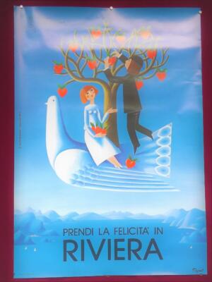 ITALY 61 ITALIAN EXHIBITION FOR THE CENTENARY Vintage poster