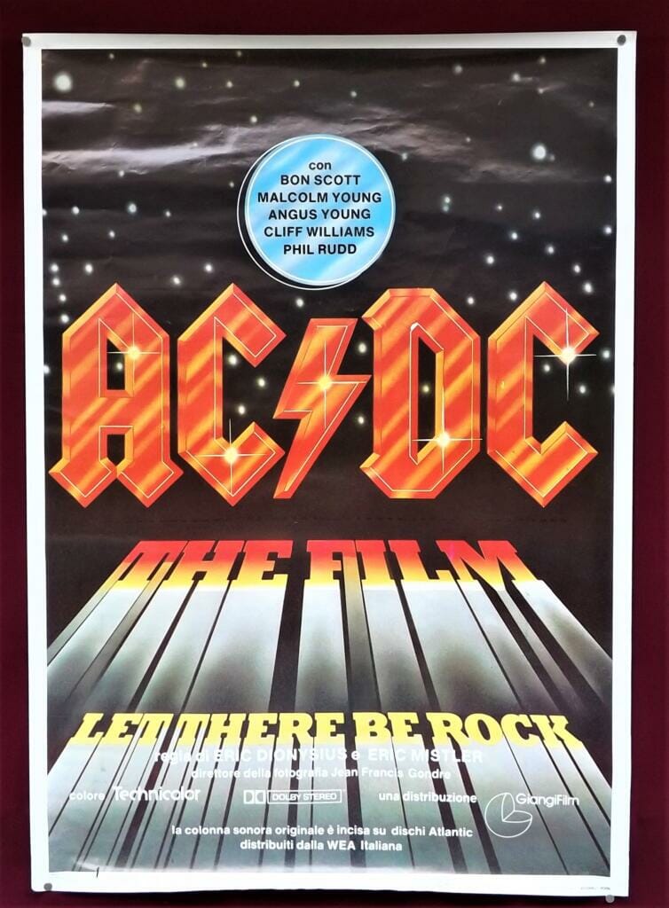 AC/DC Let There Be Rock Vintage Poster