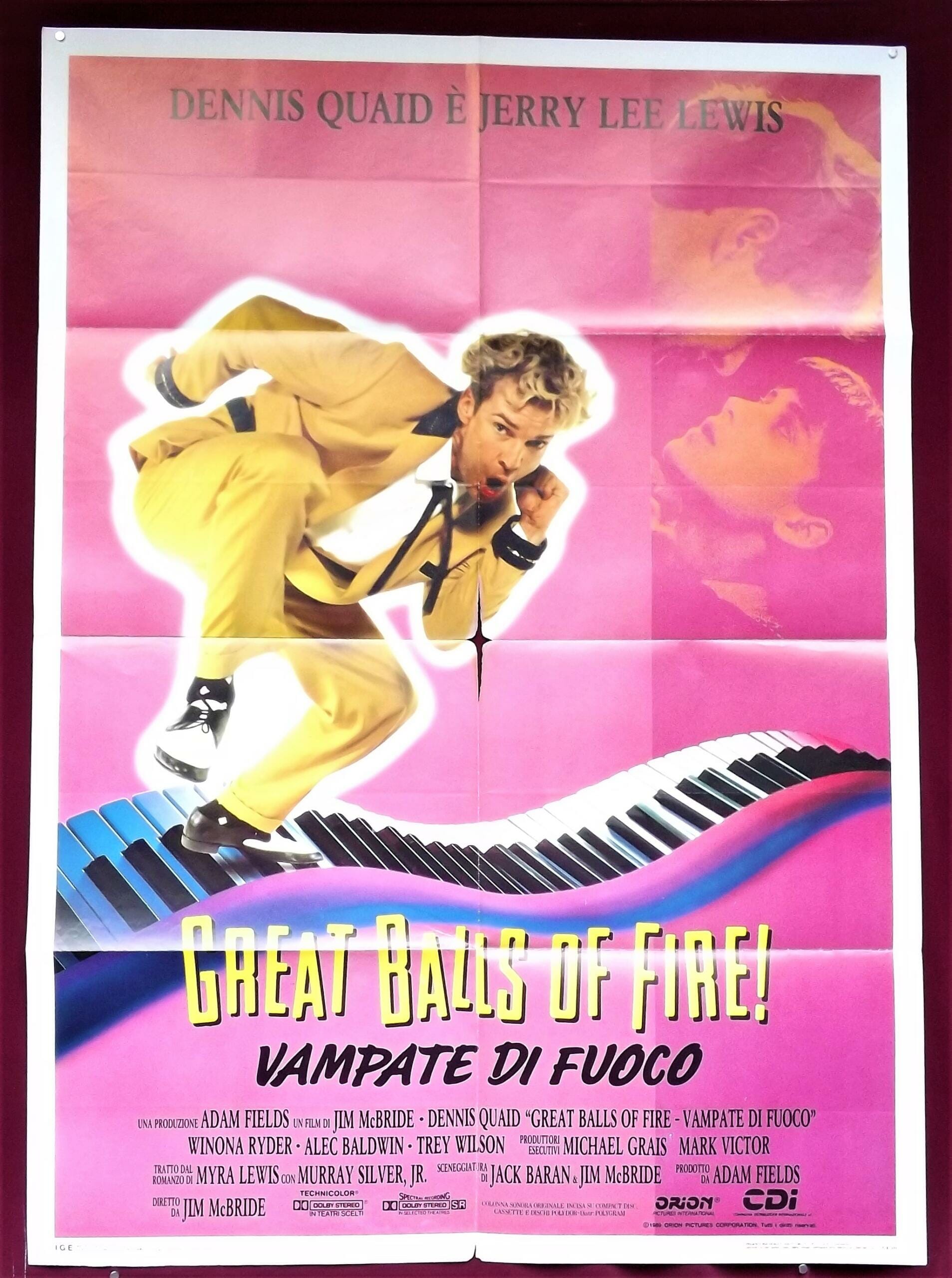 GREAT BALLS OF FIRE JERRY LEE LEWIS POSTER